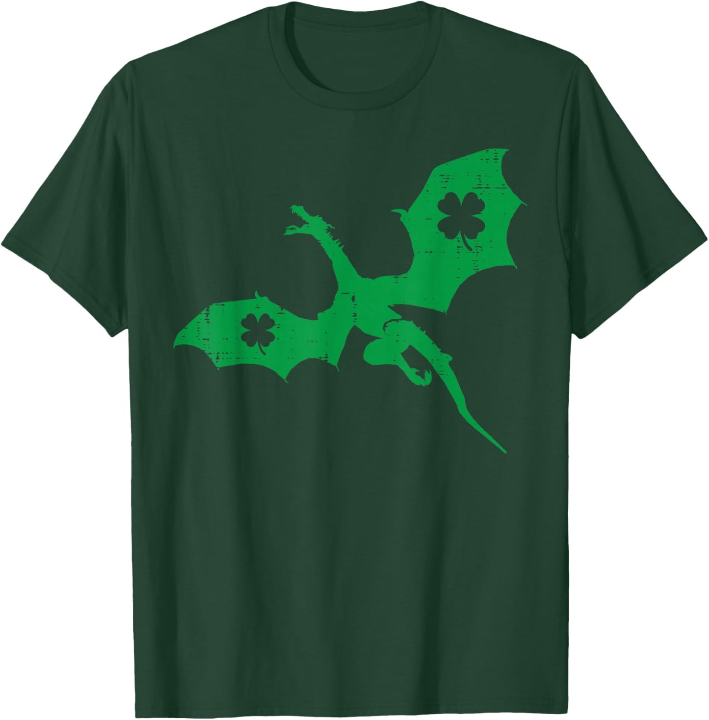 St Patricks Day Irish Dragon Saint Paddys Men Women Kids Boy T-Shirt - T-Shirt | Forest
