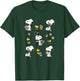 Peanuts Snoopy Woodstock Easter Spring Pattern , gray T-Shirt - T-Shirt | Forest