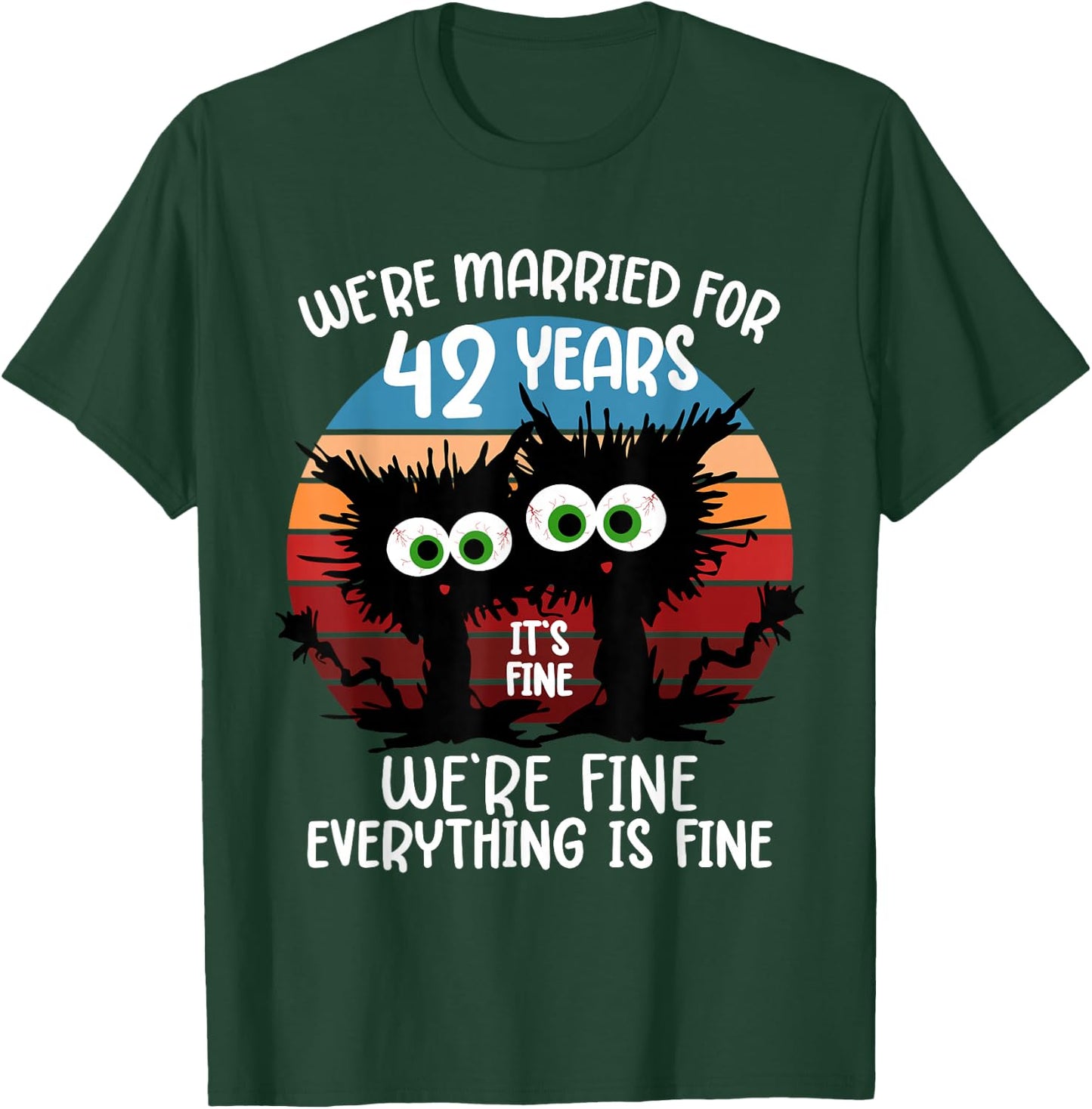 We're Married for 42 Years T-Shirt - T-Shirt | Forest