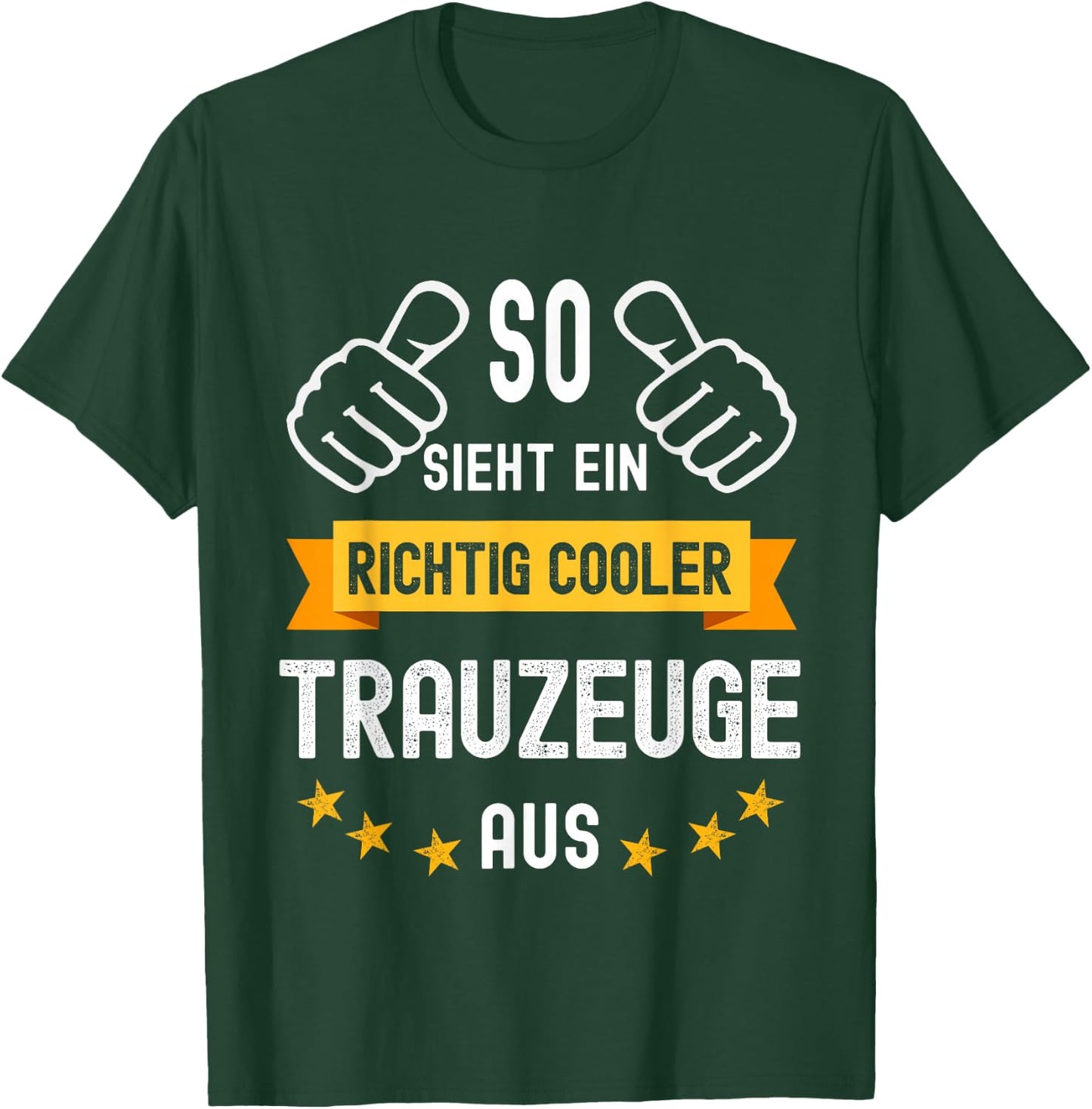 "So sieht ein richtig cooler Trauzeuge aus Trauzeug" , black T-Shirt - T-Shirt | Forest