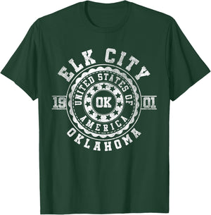 Elk City OK | Oklahoma | Vintage City Apparels T-Shirt - T-Shirt | Forest