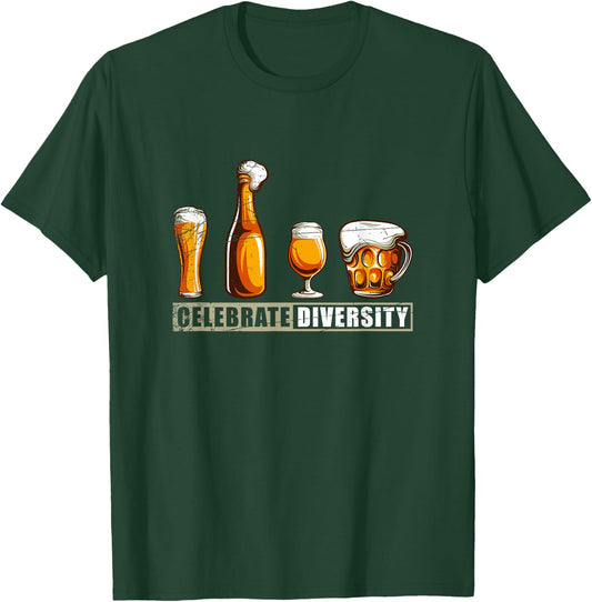 Funny Diversity Home Brewery Gift Craft Beer T-Shirt - T-Shirt | Forest