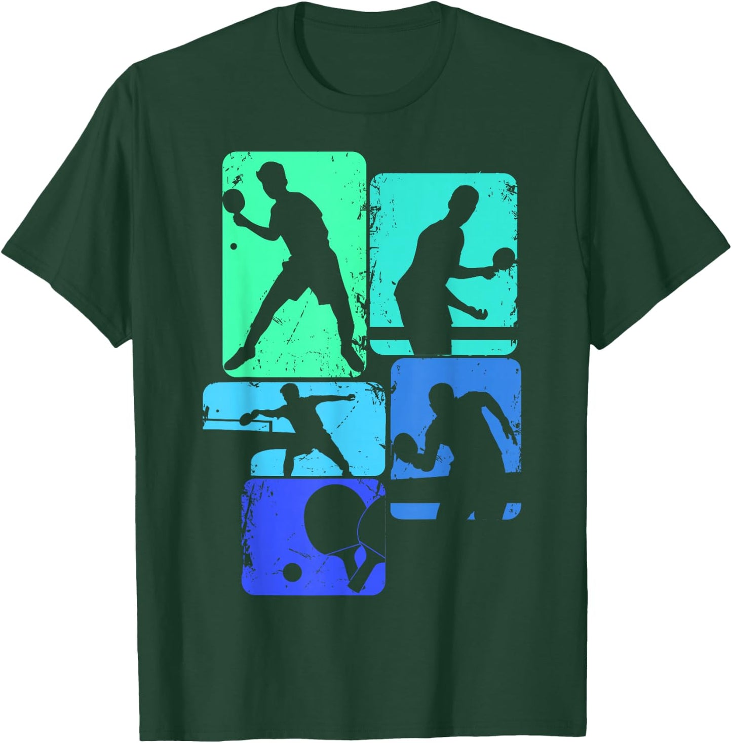 Table Tennis Ping Pong Children's Boys Men's T-Shirt - T-Shirt | Forest