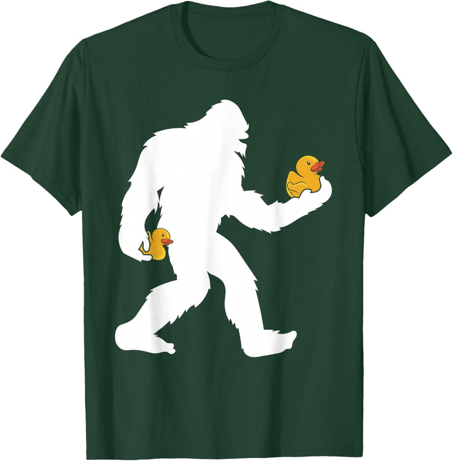 Sasquatch Big Foot Yetti Kids Rubber Duck T-Shirt - T-Shirt | Forest