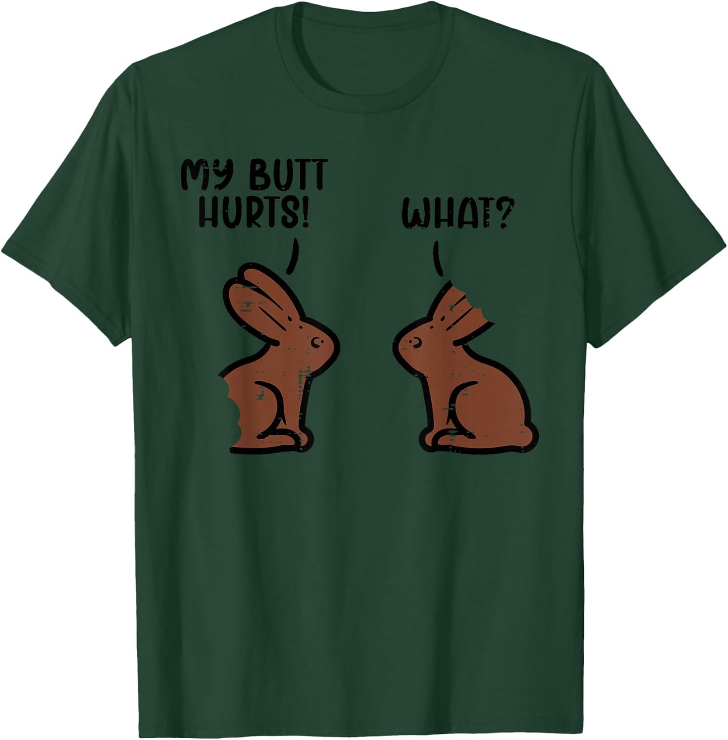 Chocolate Easter Bunnies Funny Rabbit Bunny Candy Men Women T-Shirt - T-Shirt | Forest