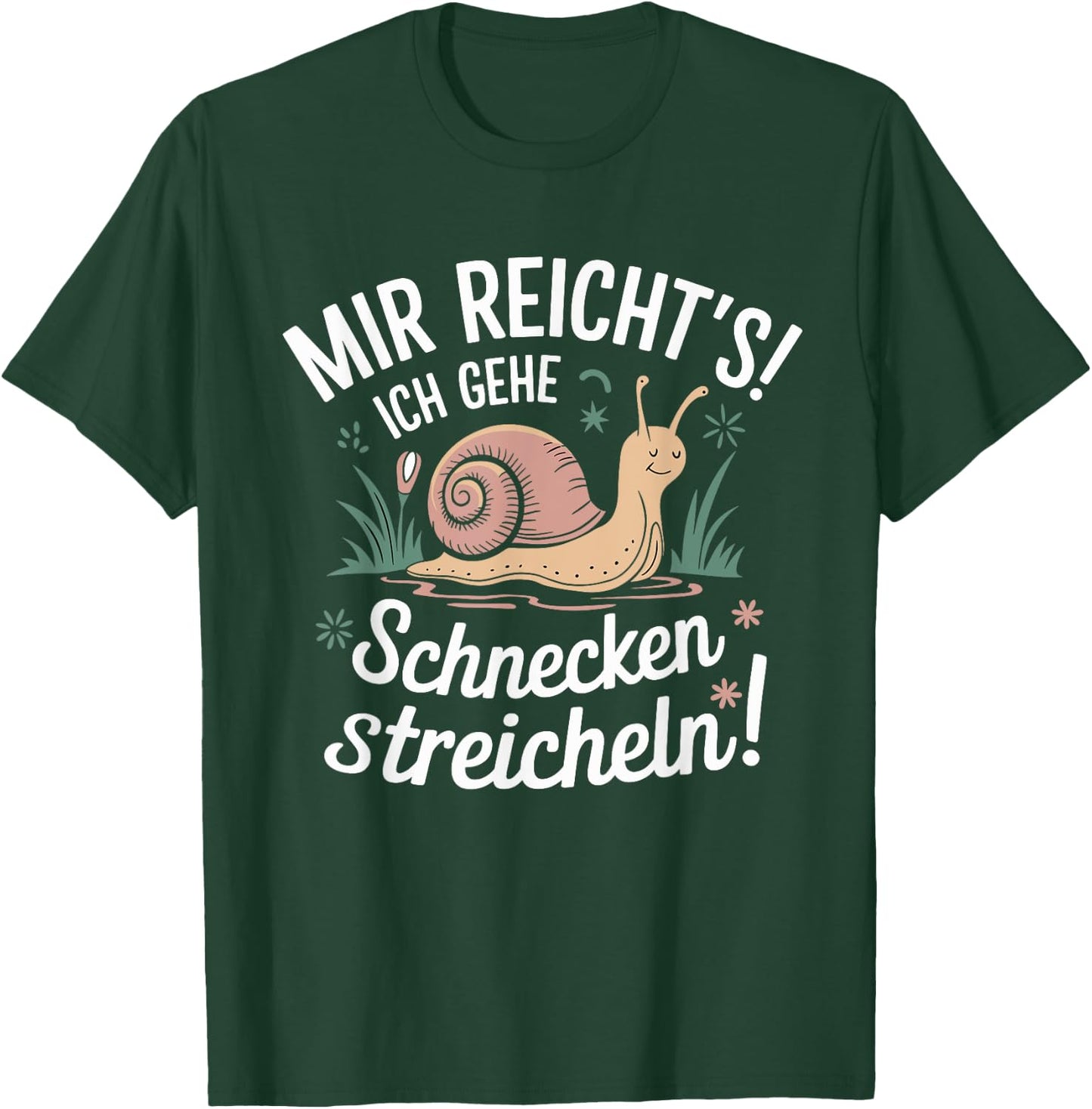 Snails Funny Children's Outfit Great Idea , black T-Shirt - T-Shirt | Forest