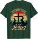 Silly Rabbit Easter Is For Jesus Retro Vintage Easter Day T-Shirt - T-Shirt | Forest