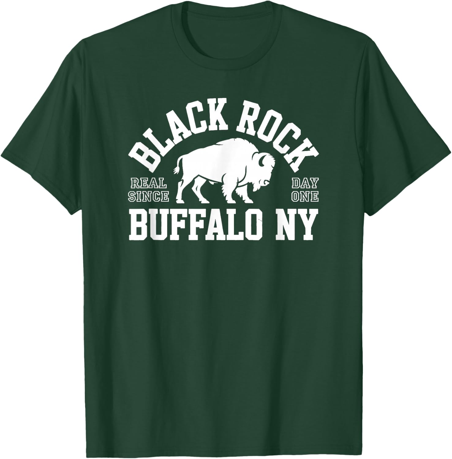 Black Rock Buffalo, NY Collegiate T-Shirt - T-Shirt | Forest