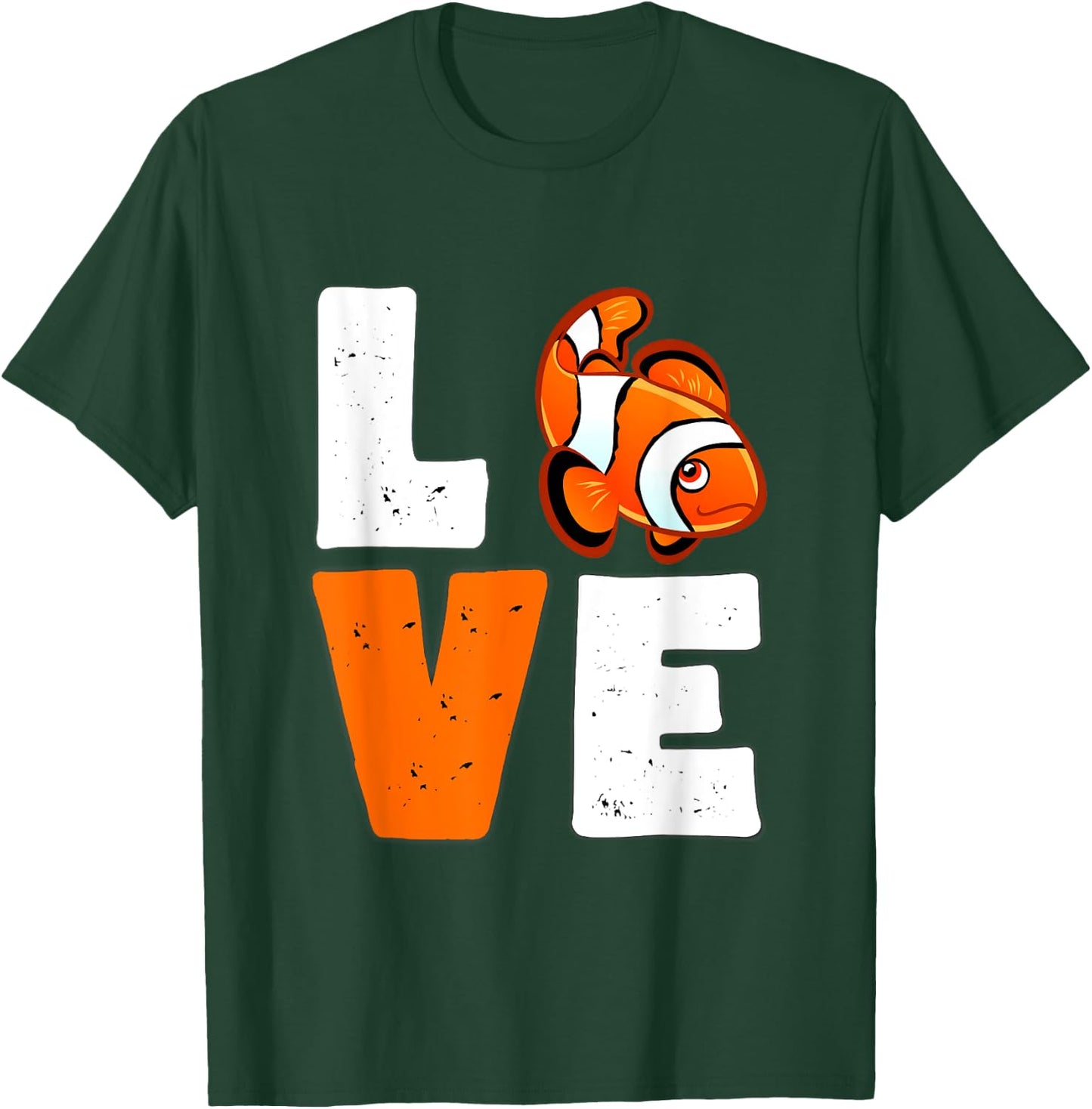 Love clown fish Women Shirt clown fish Lovers for kids girls T-Shirt - T-Shirt | Forest
