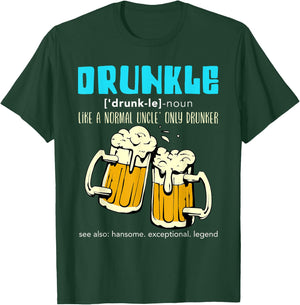 Beer drinker Uncle Drunkel T-Shirt - T-Shirt | Forest