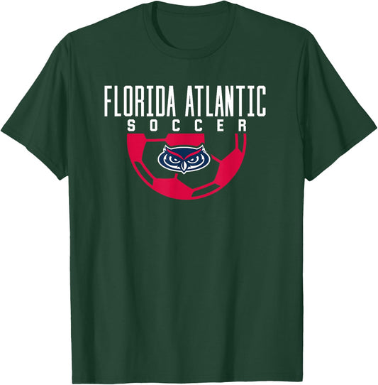 Florida Atlantic University FAU Owls Soccer T-Shirt - T-Shirt | Forest