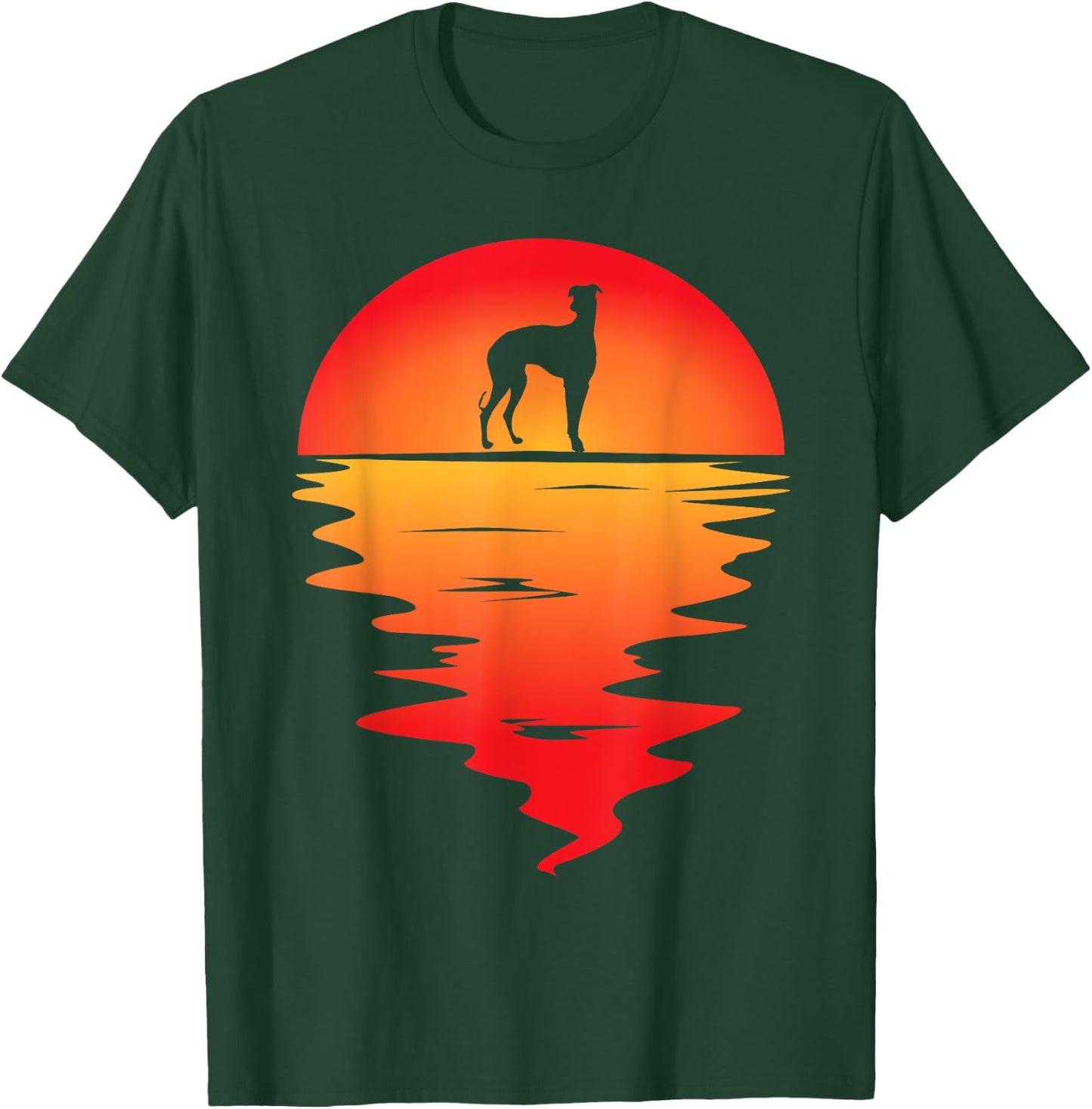 Sunset Dog I Galgo Espanol Art I Galgo Espanol Women Kids T-Shirt - T-Shirt | Forest