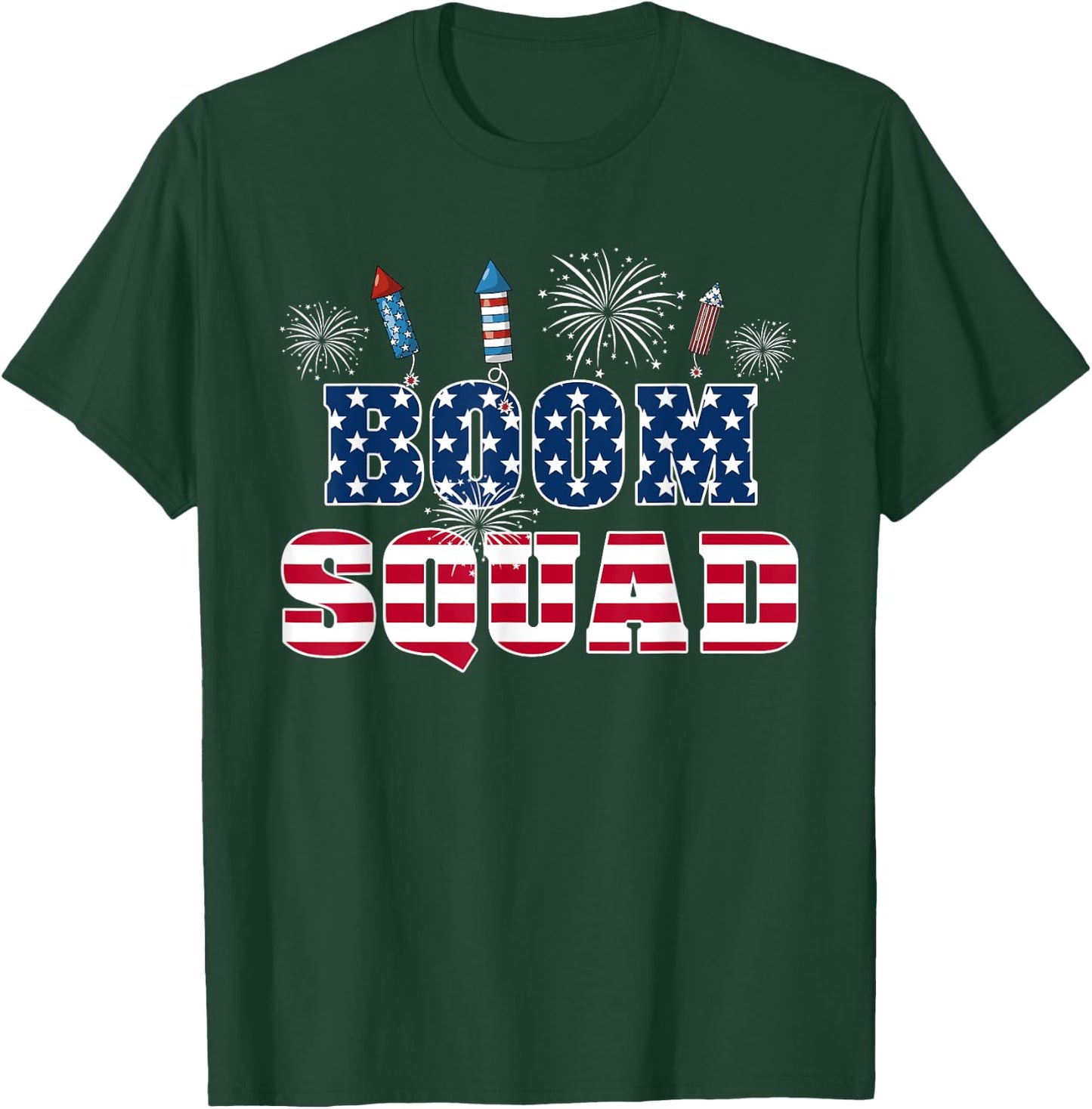 Boom Squad 4th of July T-Shirt - T-Shirt | Forest