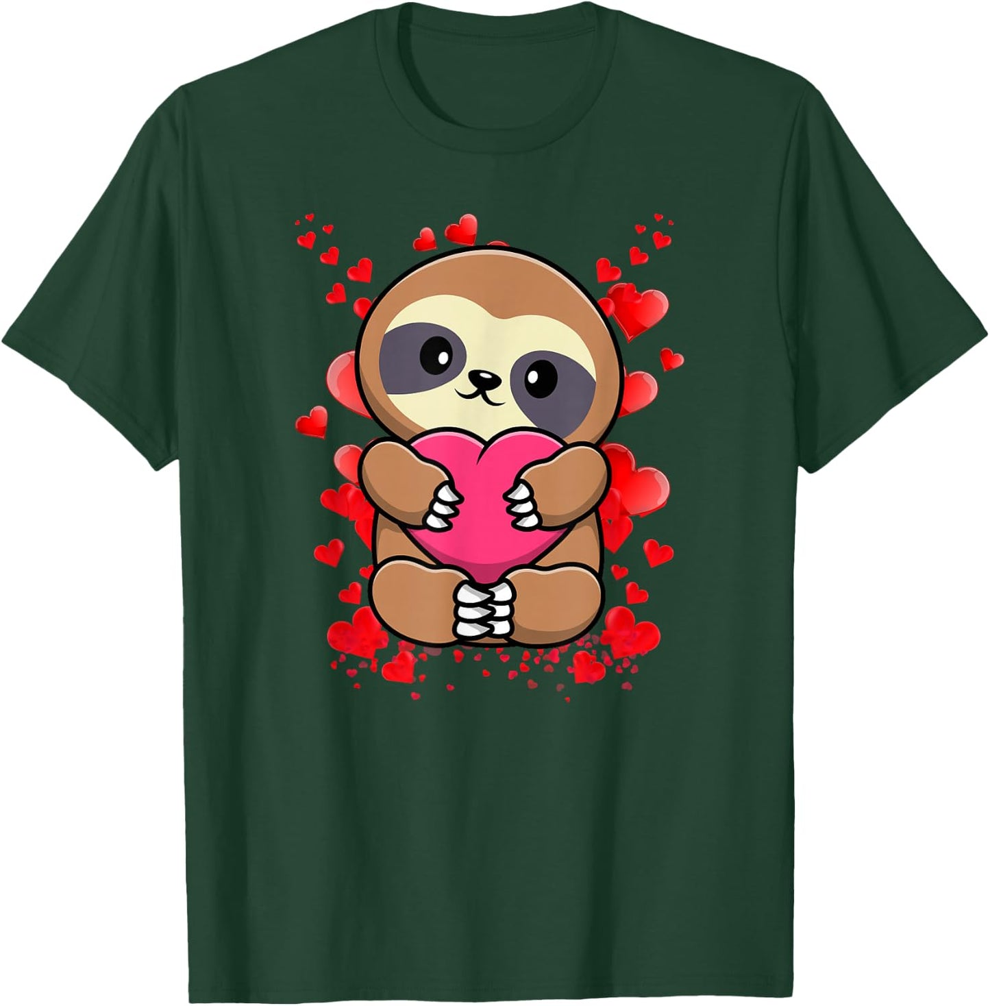 Overflowing Hearts Sloth T-Shirt - T-Shirt | Forest