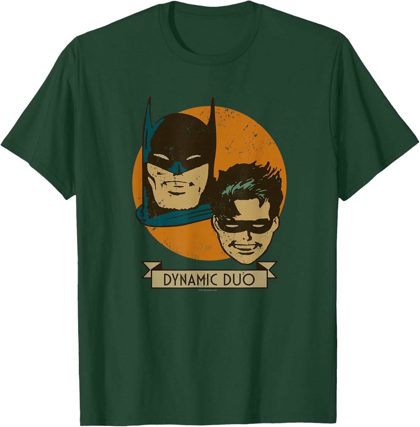 Batman and Robin Dynamic Duo Vintage T-Shirt - T-Shirt | Forest