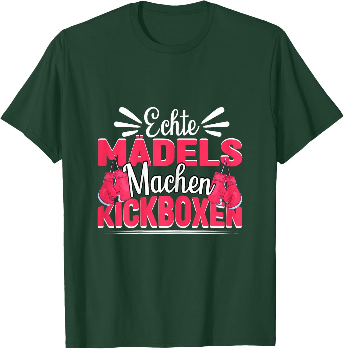 Kickboxen Kickboxerin Echte Mädels machen Kickboxen T-Shirt - T-Shirt | Forest