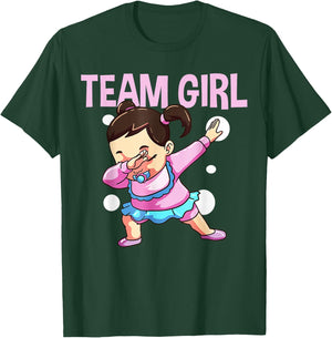Gender Reveal Party Pink Baby Announcement Team Girl T-Shirt - T-Shirt | Forest
