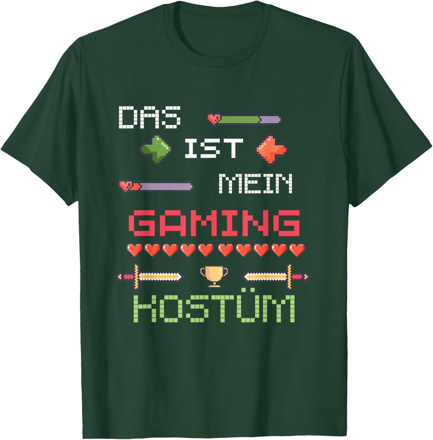 This is My Gaming Costume Funny Halloween Gamer Design , black, S T-Shirt - T-Shirt | Forest