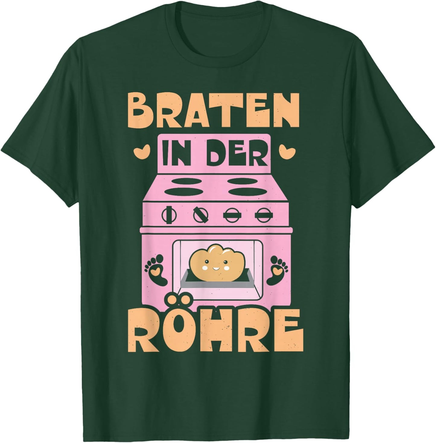 Braten in der Röhre - Schwanger Mama Schwangerschafts T-Shirt - T-Shirt | Forest