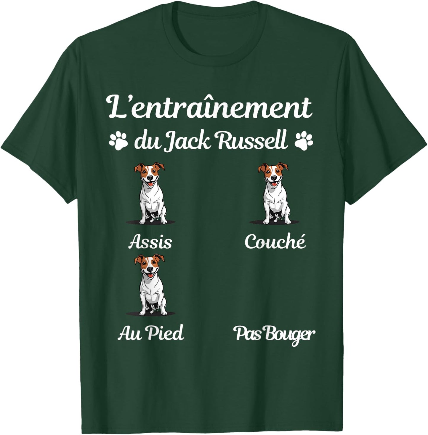 Jack Russell Funny Funny Gift Woman Man Jack Russell T-Shirt - T-Shirt | Forest