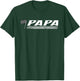 Racing Birthday Party Matching Family Pit Crew Papa T-Shirt - T-Shirt | Forest