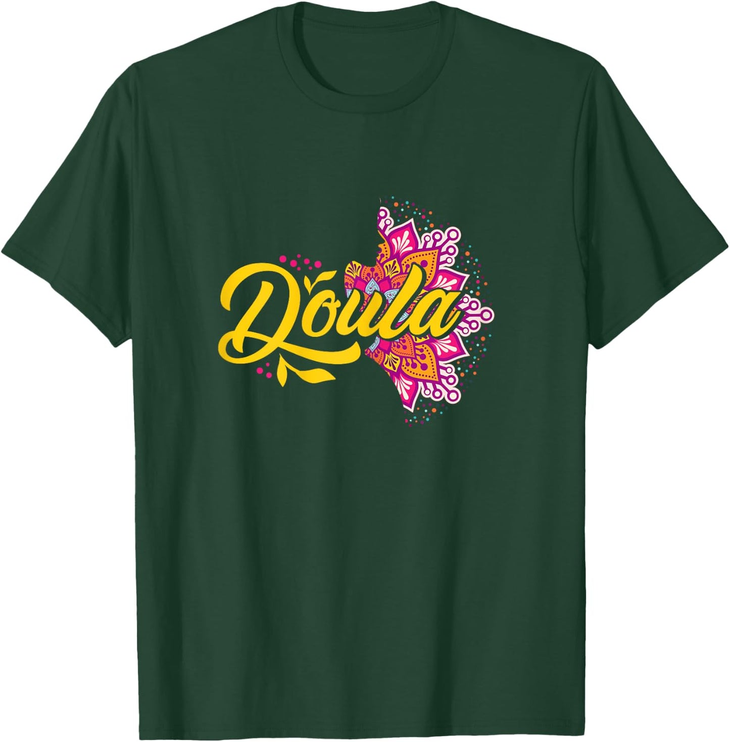 Doula Mandala | Childbirth Pregnancy | Doula Women T-Shirt - T-Shirt | Forest