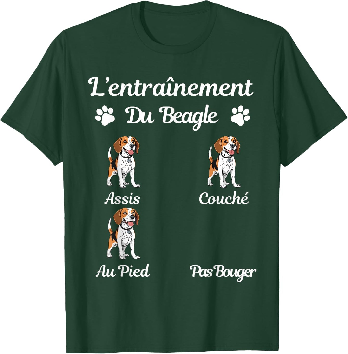 Beagle Funny Humor Beagle Woman Beagle Man Beagle , Black, S T-Shirt - T-Shirt | Forest