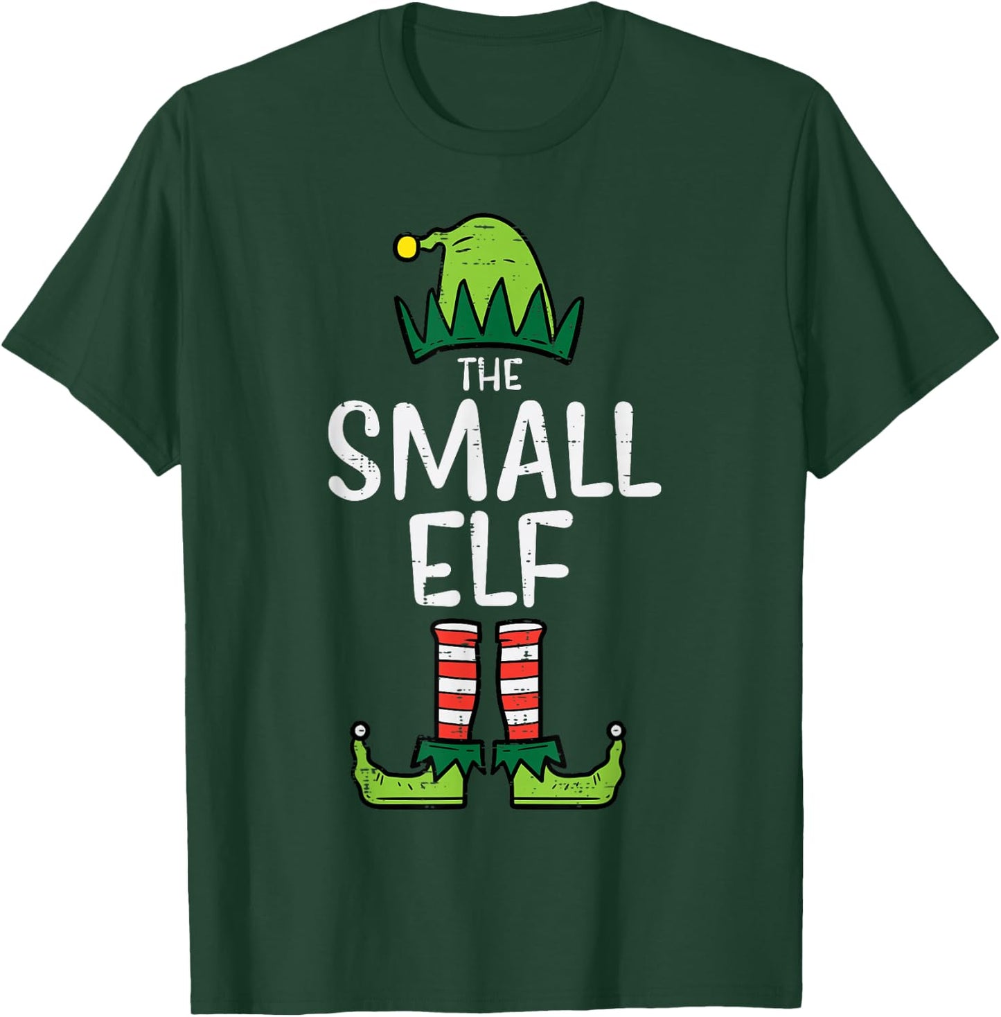 Small Elf Matching Christmas Pajamas For Family Toddler Kids T-Shirt - T-Shirt | Forest