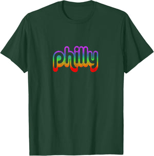 Philadelphia Vintage Retro Philly PA Graphic Pride Gifts T-Shirt - T-Shirt | Forest