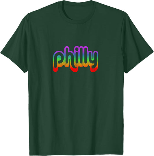 Philadelphia Vintage Retro Philly PA Graphic Pride Gifts T-Shirt - T-Shirt | Forest