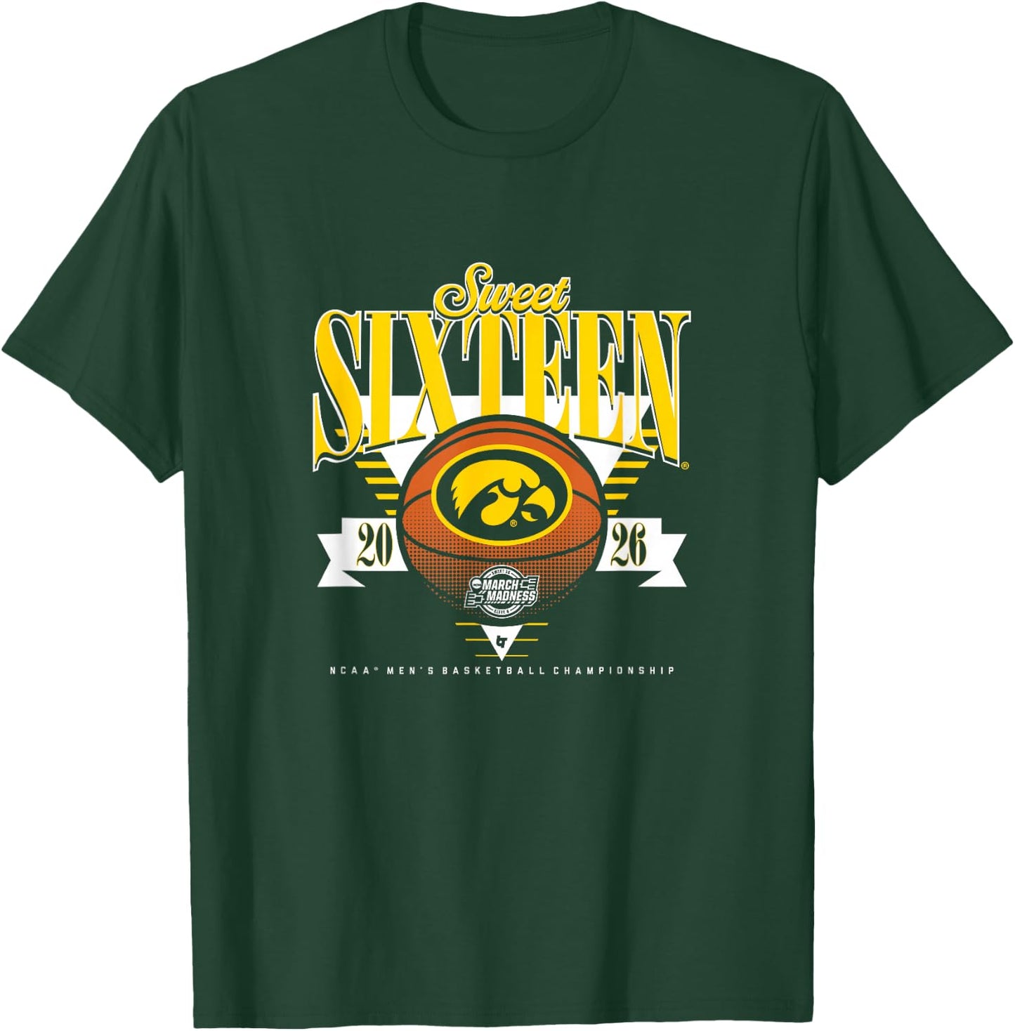 Iowa Hawkeyes MBB - 2026 Sweet Sixteen T-Shirt - T-Shirt | Forest