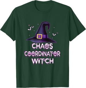 Spooky Chaos Coordinator Witch Halloween Costume 2023 T-Shirt - T-Shirt | Forest