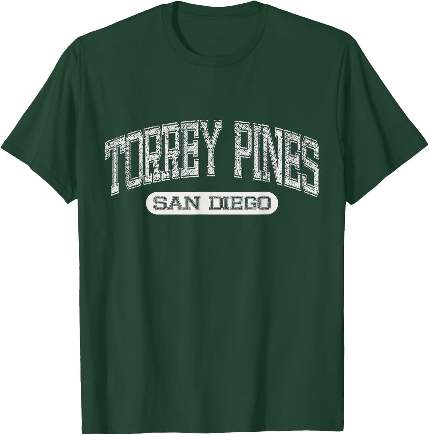 Vintage Torrey Pines San Diego Y2k Distressed Beach Souvenir Men Women Girls Kids T-Shirt - T-Shirt | Forest