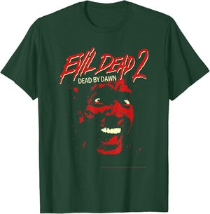 Ripple Junction x Evil Dead 2 Ash Williams Bloody Face , Black, S T-Shirt - T-Shirt | Forest