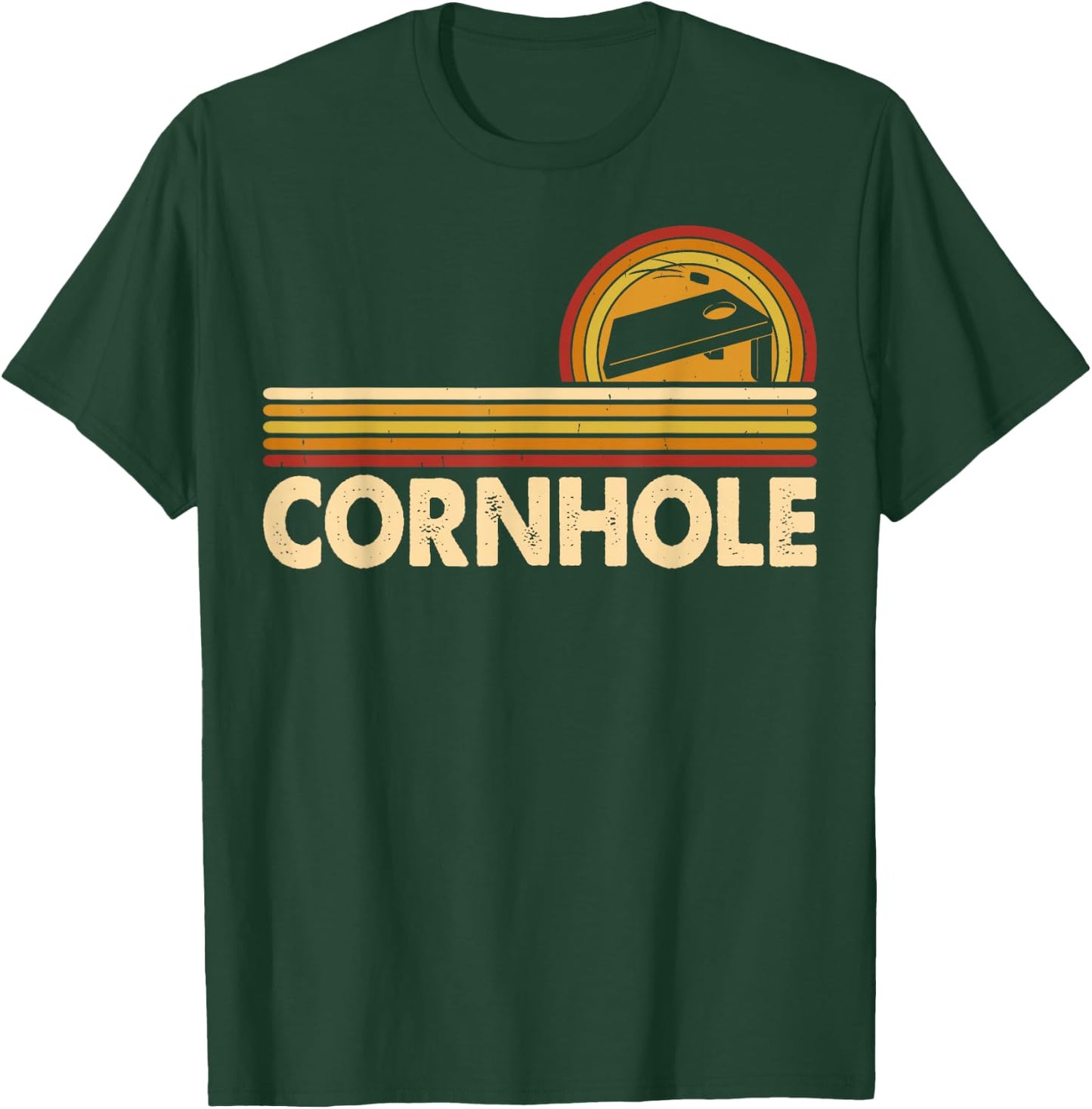 Cornhole Art Women Corn Hole Players Funny Cornhole T-Shirt - T-Shirt | Forest