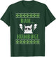 Bah Humbug Grouchy Cat Ugly Christmas Sweater Style T Shirt Women Kids T-Shirt - T-Shirt | Forest