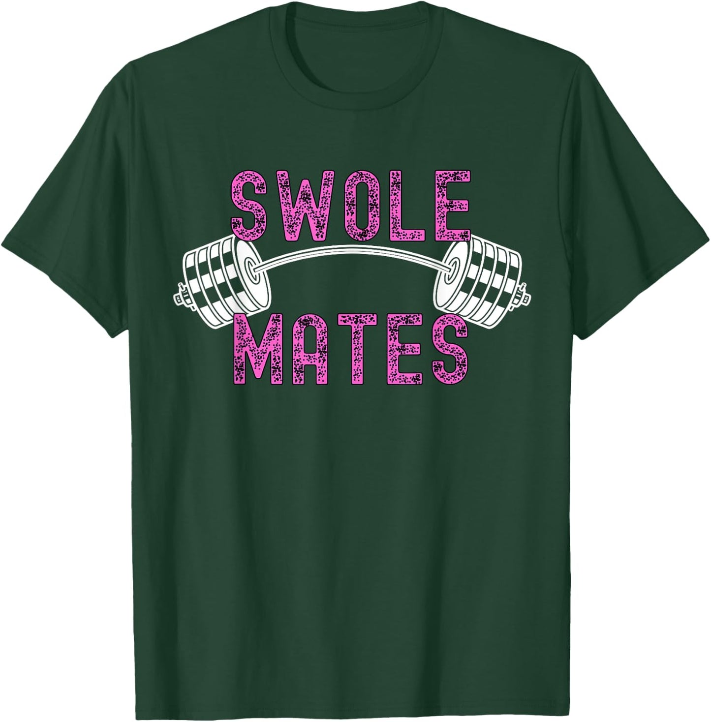 Swole Mates Funny Couple Gym Workout Valentines T-Shirt - T-Shirt | Forest