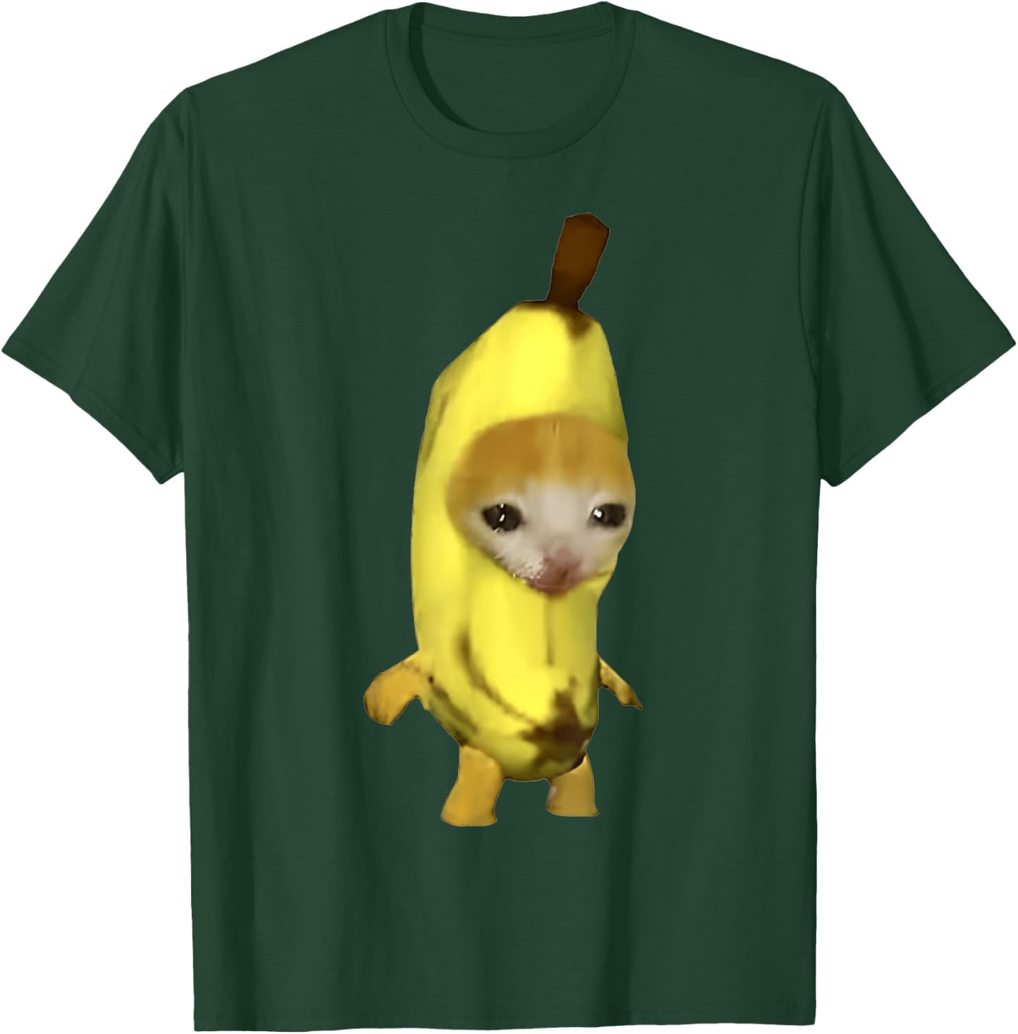 Funny Cute Banana Cat Happy Bananacat Meme Men Women Girls Kids T-Shirt - T-Shirt | Forest