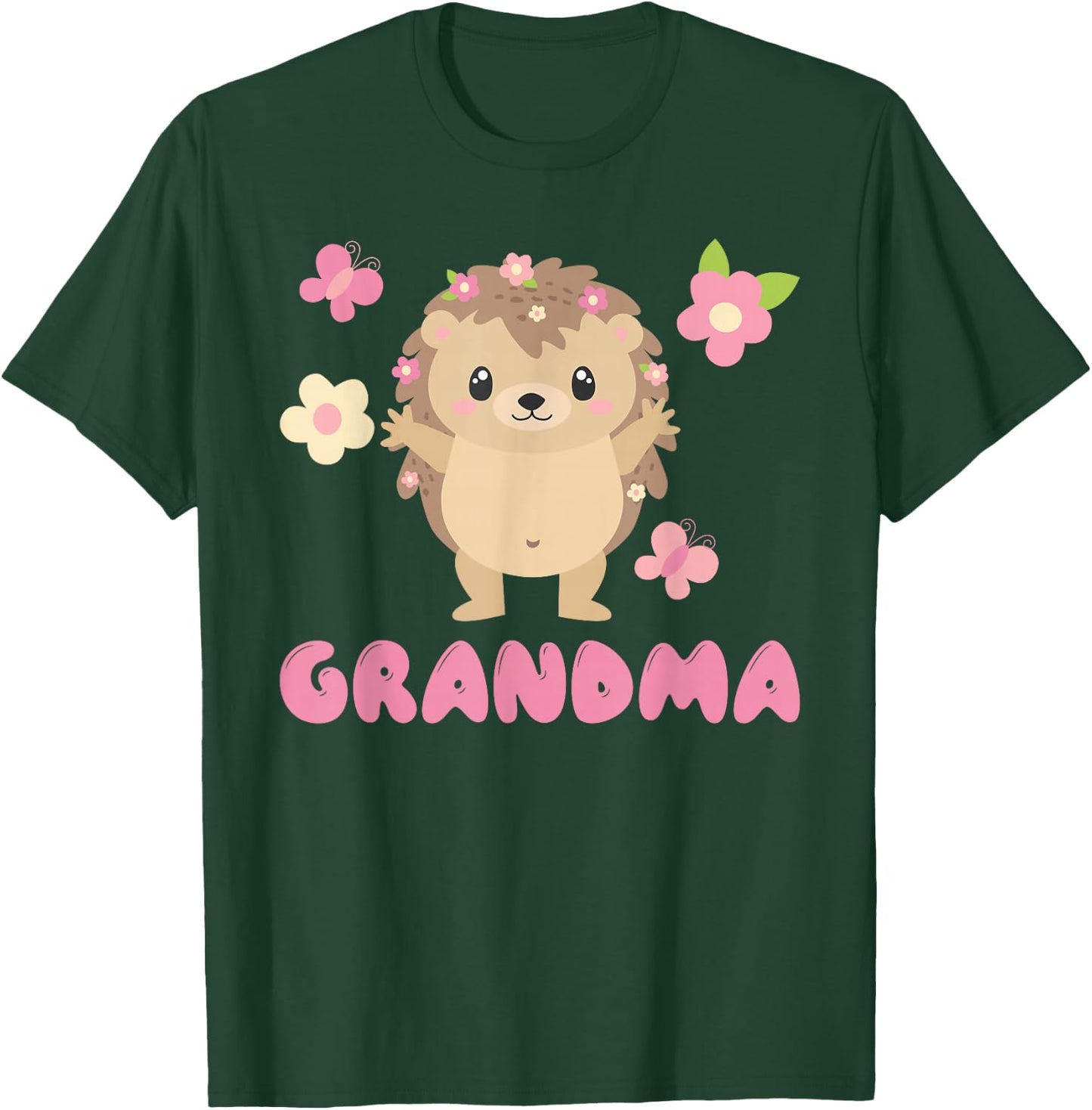 Hedgehog Grandma T-Shirt - T-Shirt | Forest