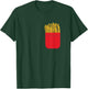 Fries in Chest Pocket Logo Fries Gift , black T-Shirt - T-Shirt | Forest