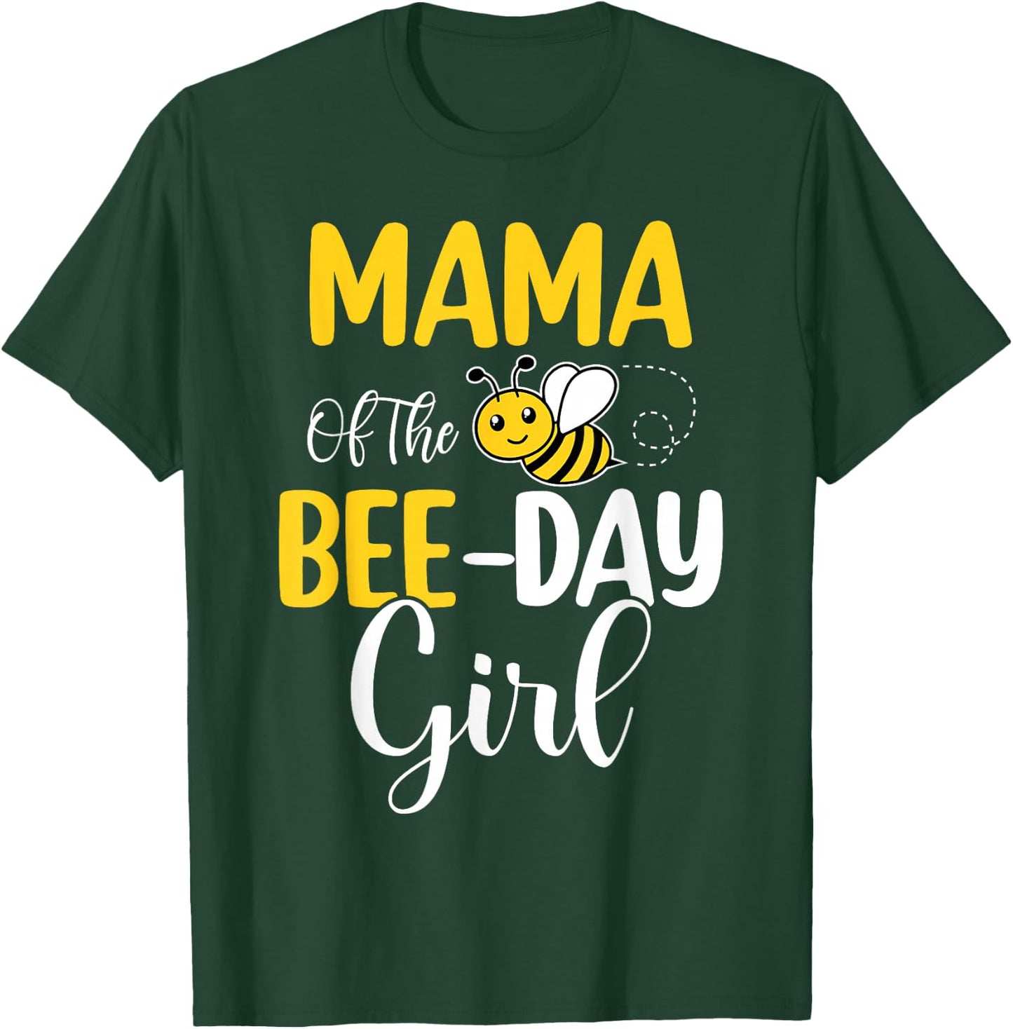 Mama Of The Bee Day Girl Birthday Party Matching T-Shirt - T-Shirt | Forest