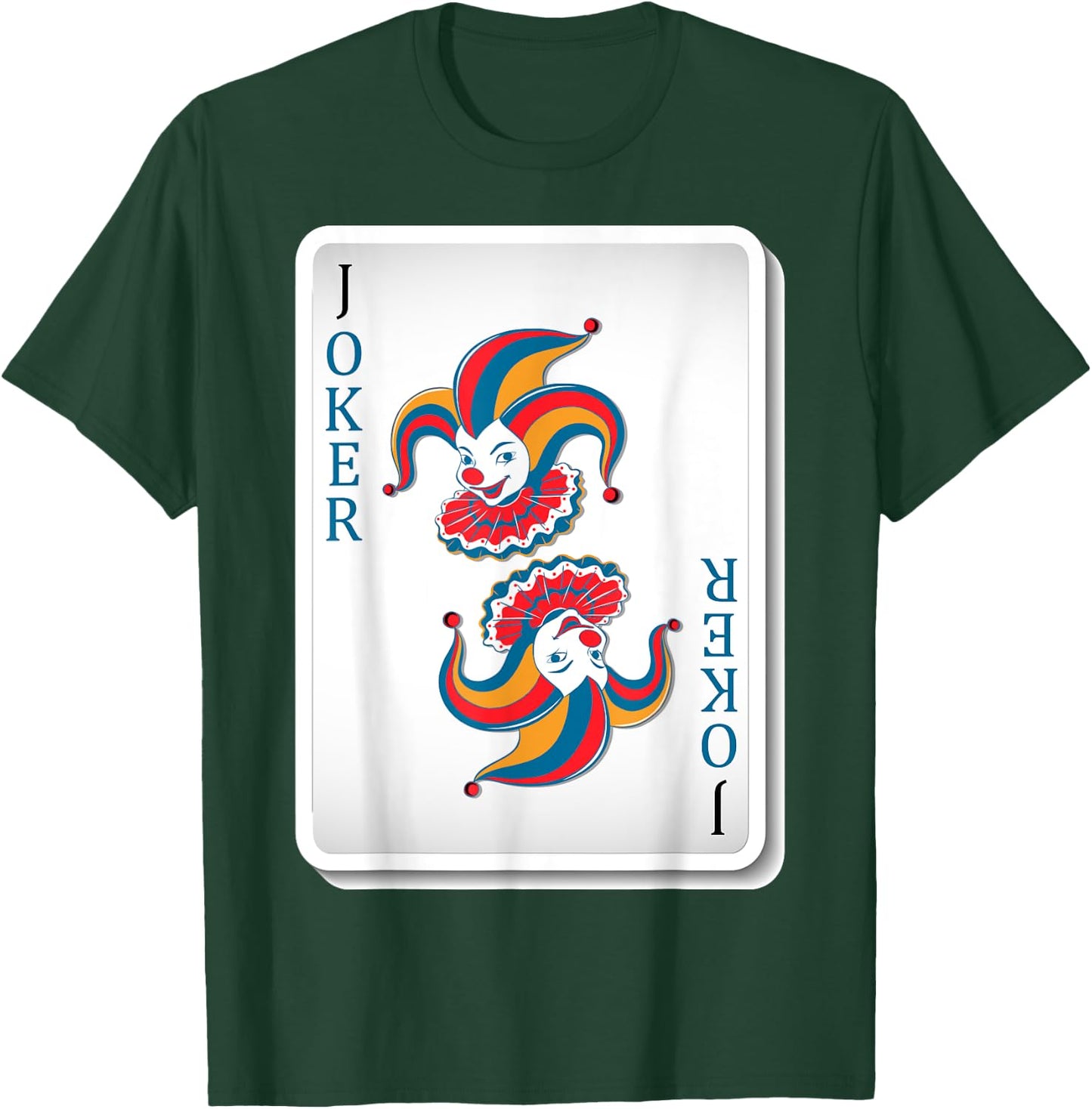 Joker Jester Poker playing Card Funny T-Shirt - T-Shirt | Forest