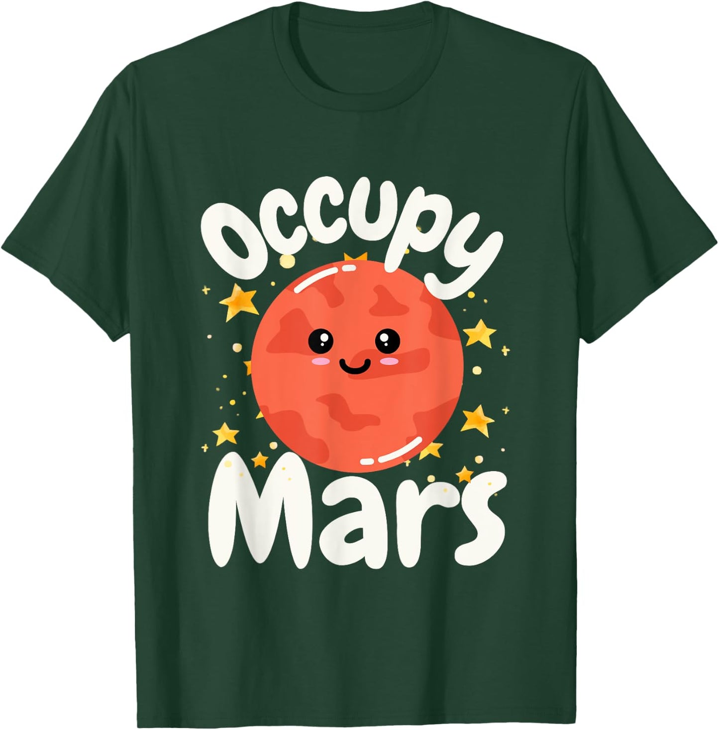 Occupy Mars Space Explorer T-Shirt - T-Shirt | Forest