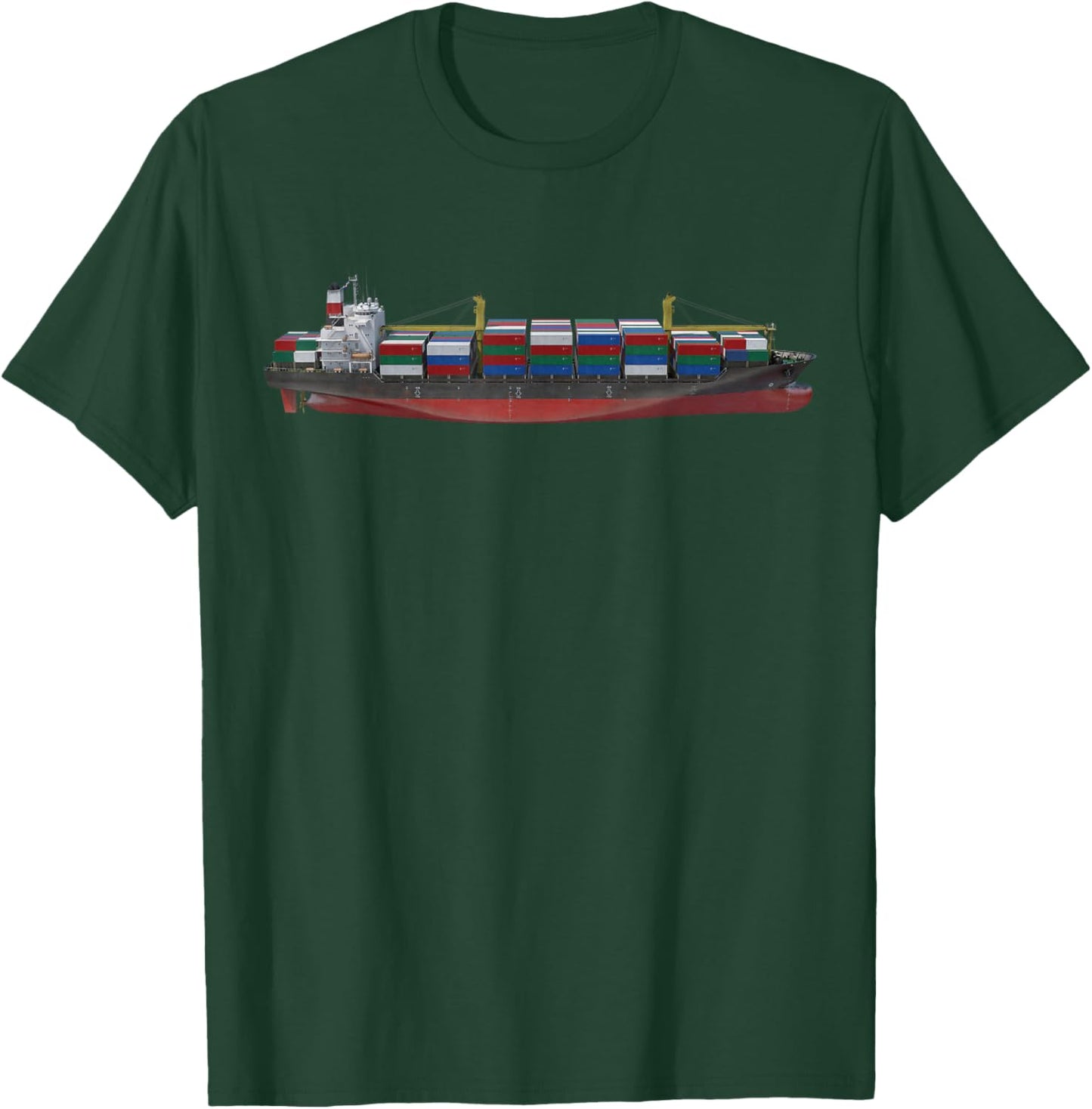 Cargo Ship Transportation T-Shirt - T-Shirt | Forest