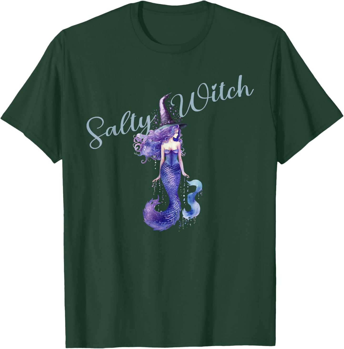 Salty Witch Mermaid T-Shirt - T-Shirt | Forest