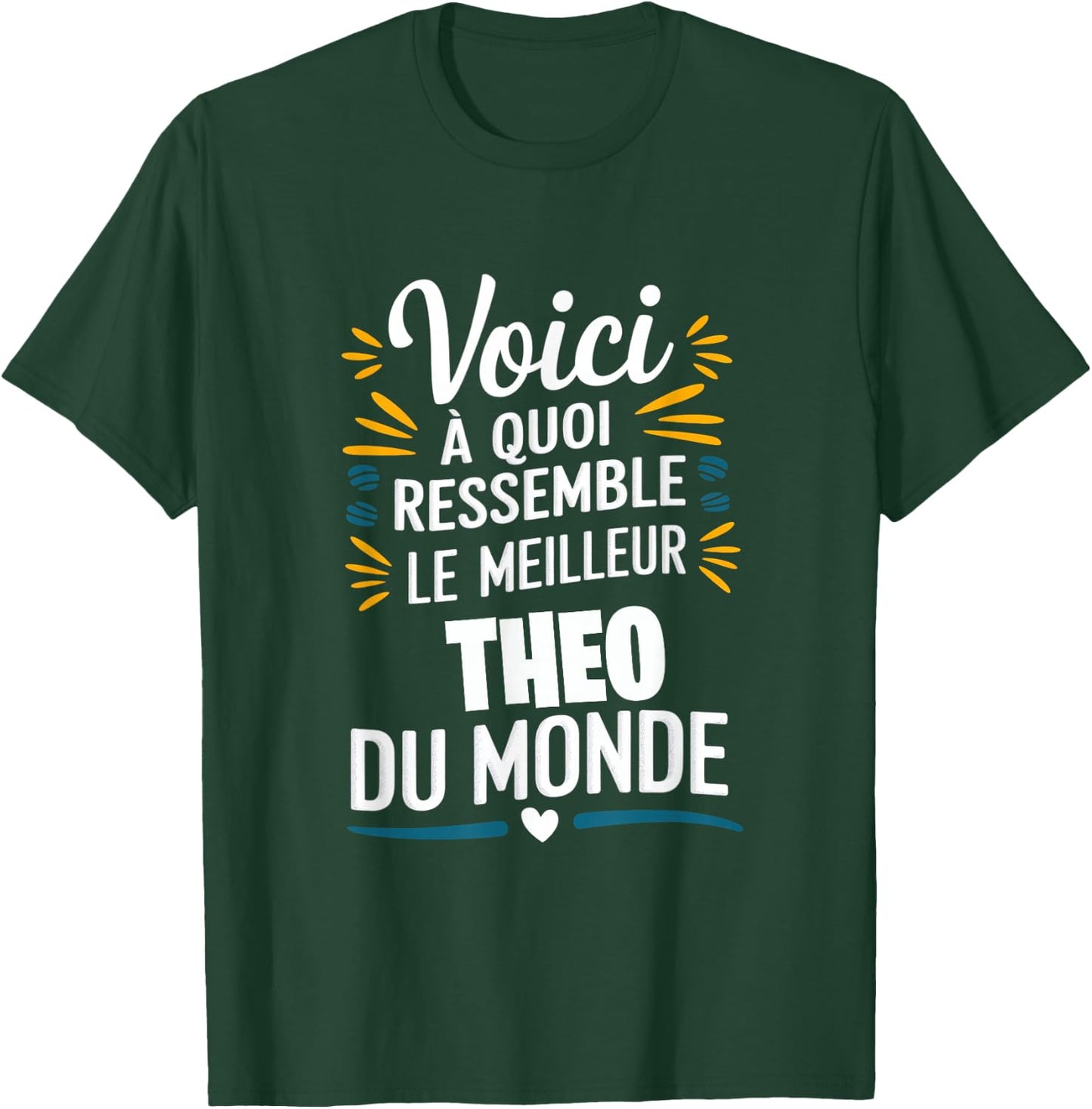 Theo - Voici à quoi ressemble Le meilleur du Monde , Black, S T-Shirt - T-Shirt | Forest