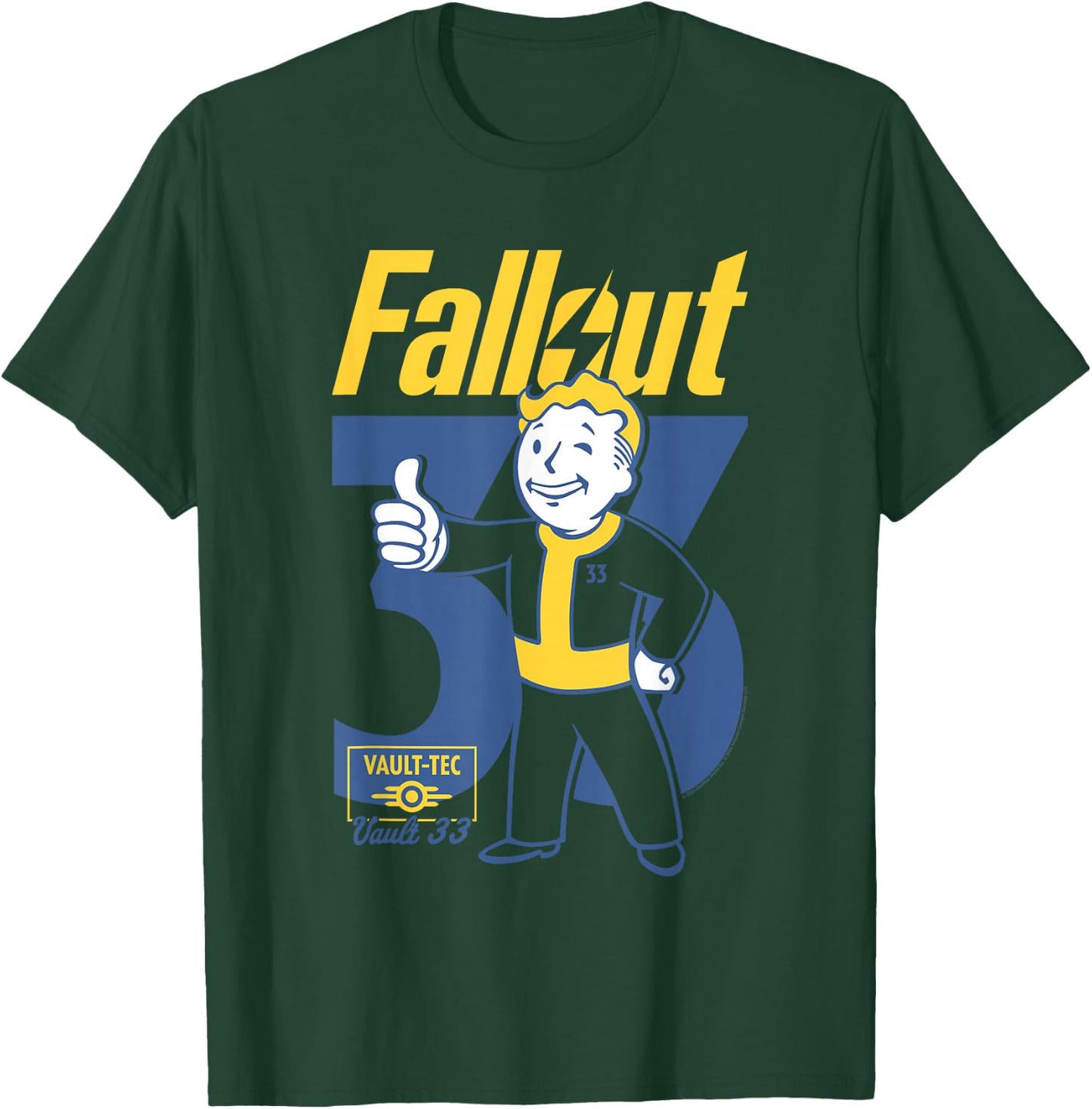 Ripple Junction x Fallout TV Series 33 Vault Boy Pose , black T-Shirt - T-Shirt | Forest
