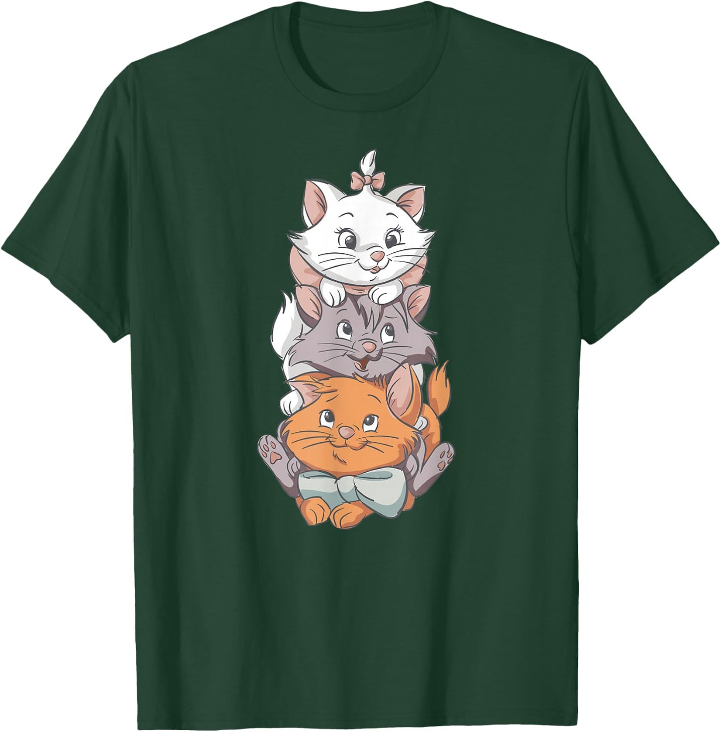 Aristocats Cute Cats , Black, S T-Shirt - T-Shirt | Forest