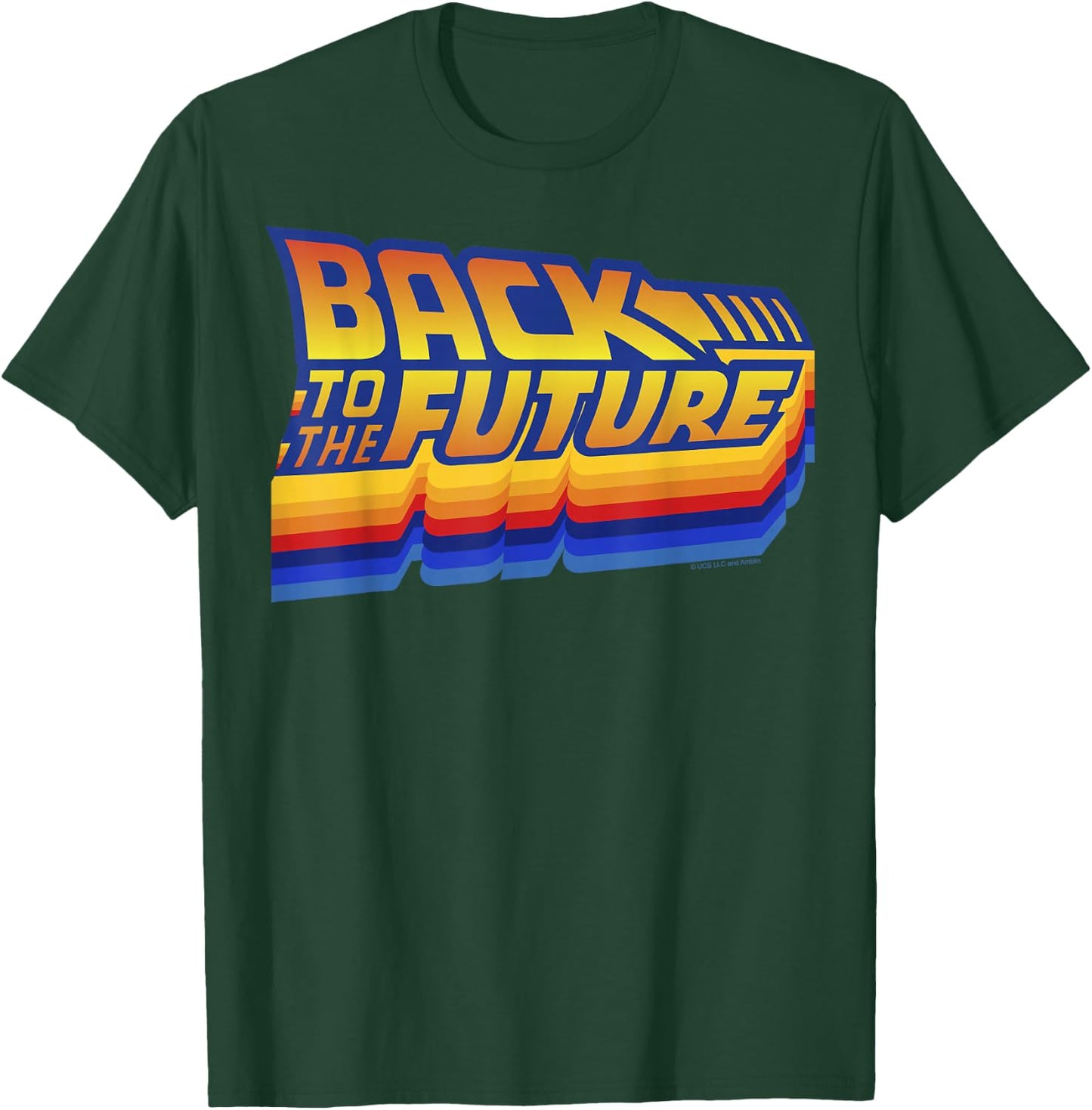 Back to The Future 35th Anniversary Retro Logo T-Shirt - T-Shirt | Forest