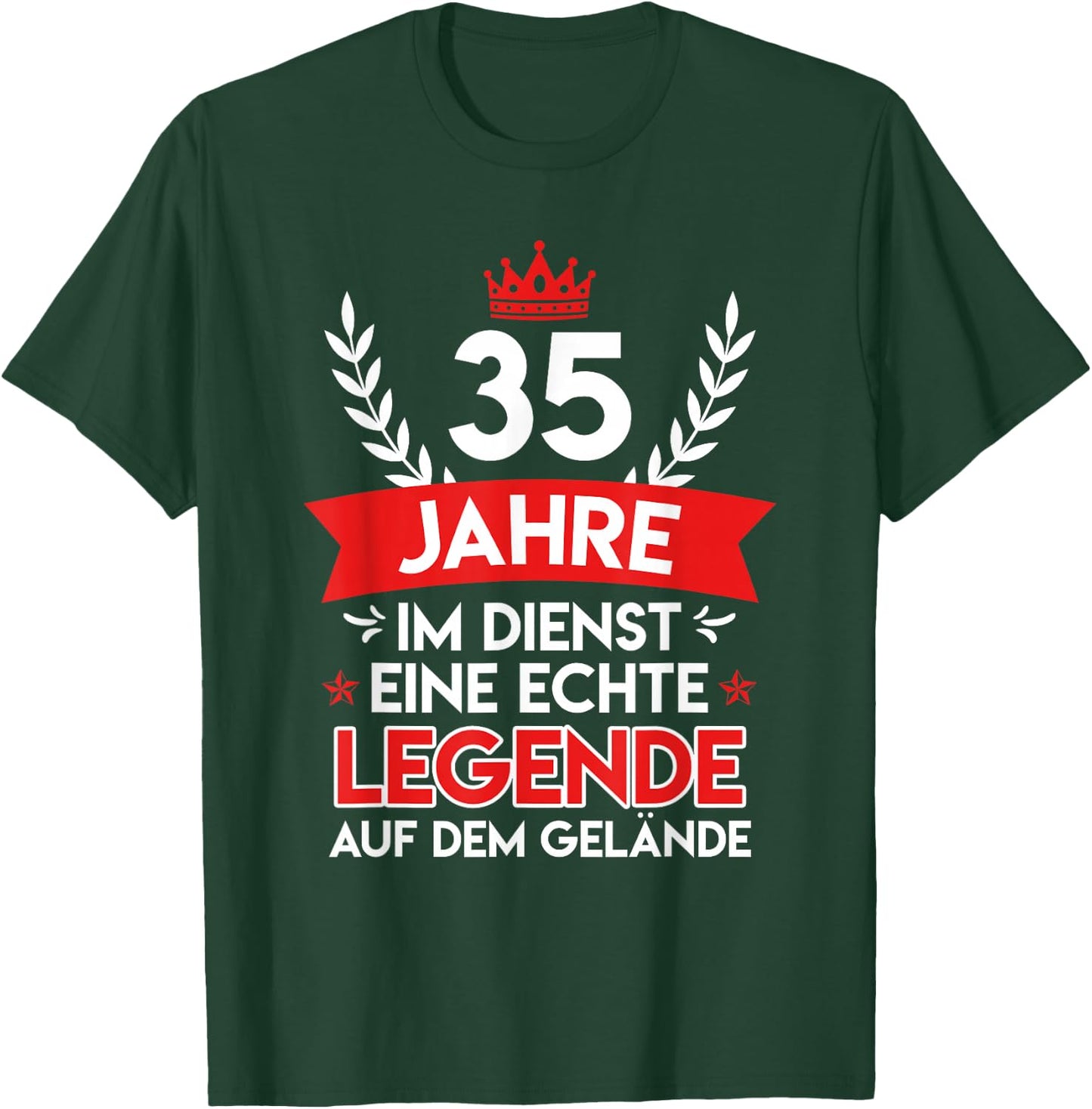 35 Dienstjahre Dienstjubiläum 35 Jahre Firmenjubiläum T-Shirt - T-Shirt | Forest